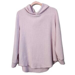 Ann Taylor Loft Hooded Sweater Extra Large Pink Hoodie